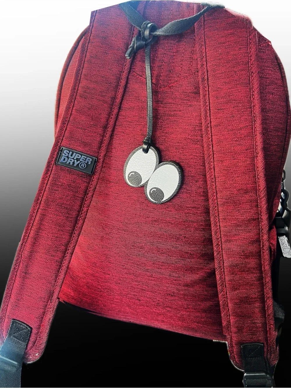Superdry Burgundy or Dark Red Backpack with Signature Logo